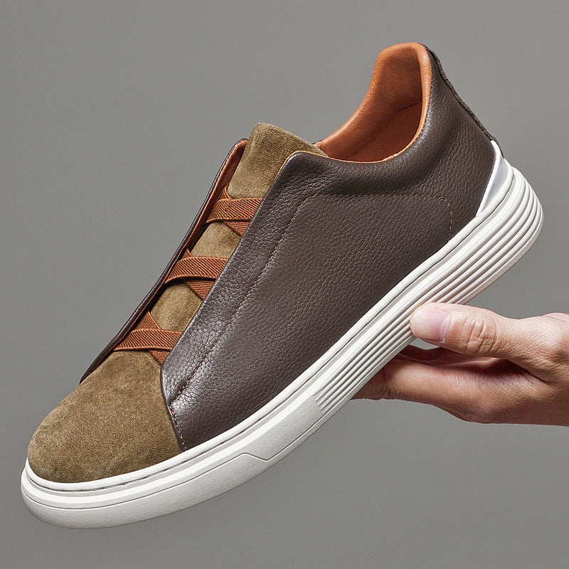 Mens Genuine Leather Casual Loafers