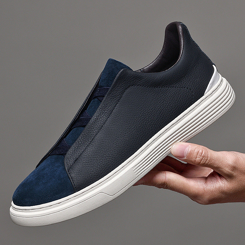Mens Genuine Leather Casual Loafers