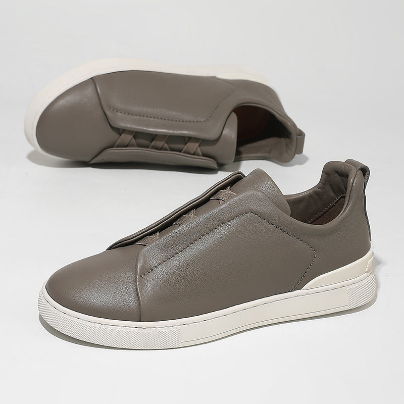 Mens Genuine Leather Casual Loafers