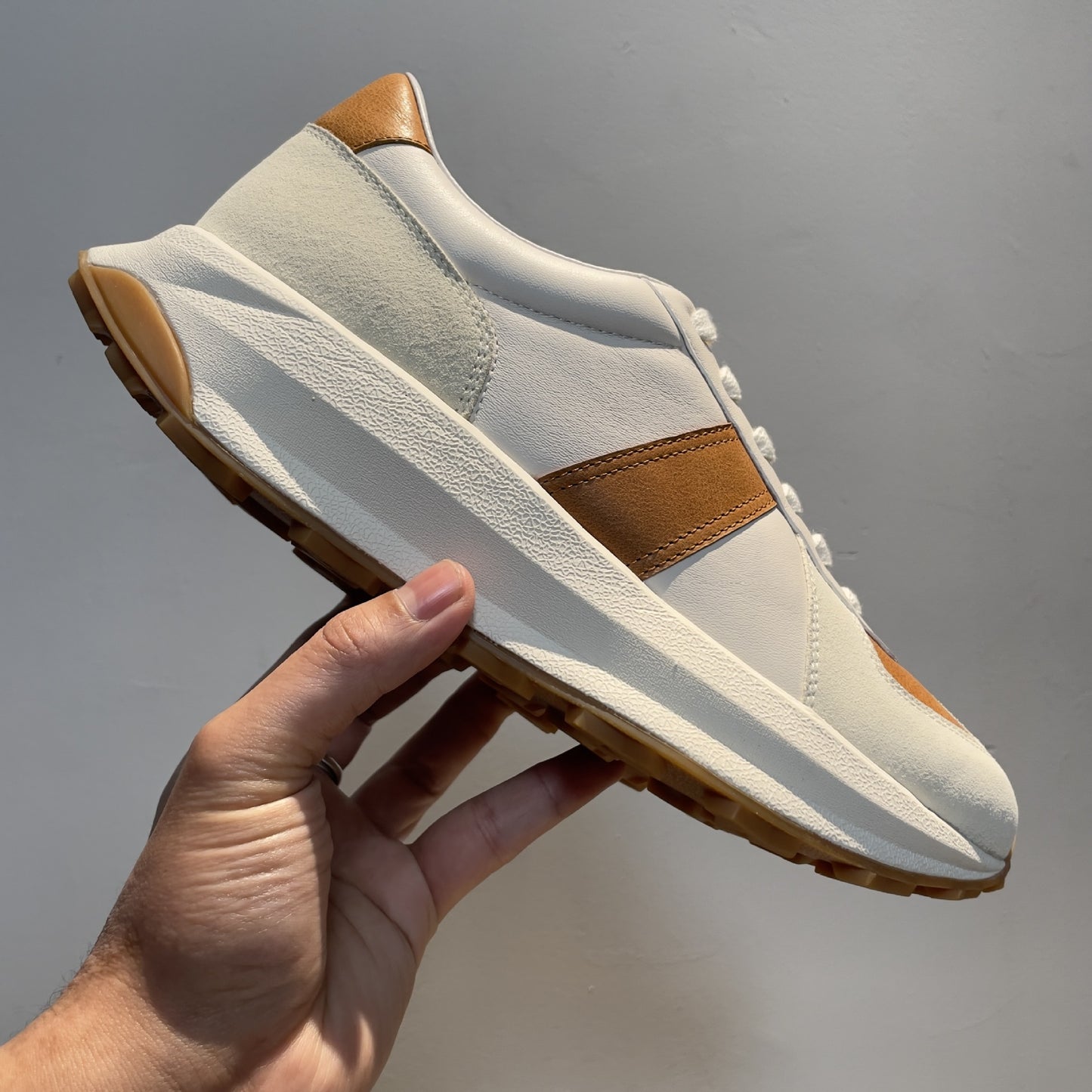 Mens Genuine Leather Casual Sports Shoes