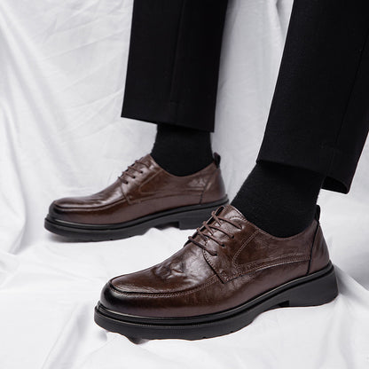 Mens Genuine Leather Derby Shoes
