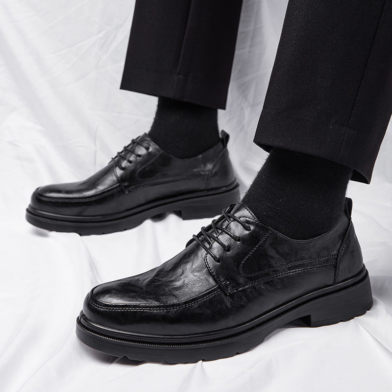 Mens Genuine Leather Derby Shoes