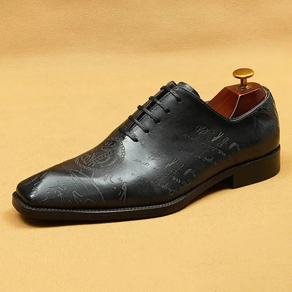 Mens Genuine Leather Oxford Formal Shoes