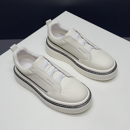 Mens Genuine Leather Slip-On Casual Shoes