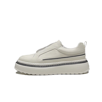 Mens Genuine Leather Slip-On Casual Shoes