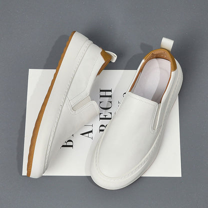 Mens Genuine Leather Slip-On Loafers
