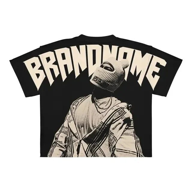Mens Graphic Print Cotton T-shirt