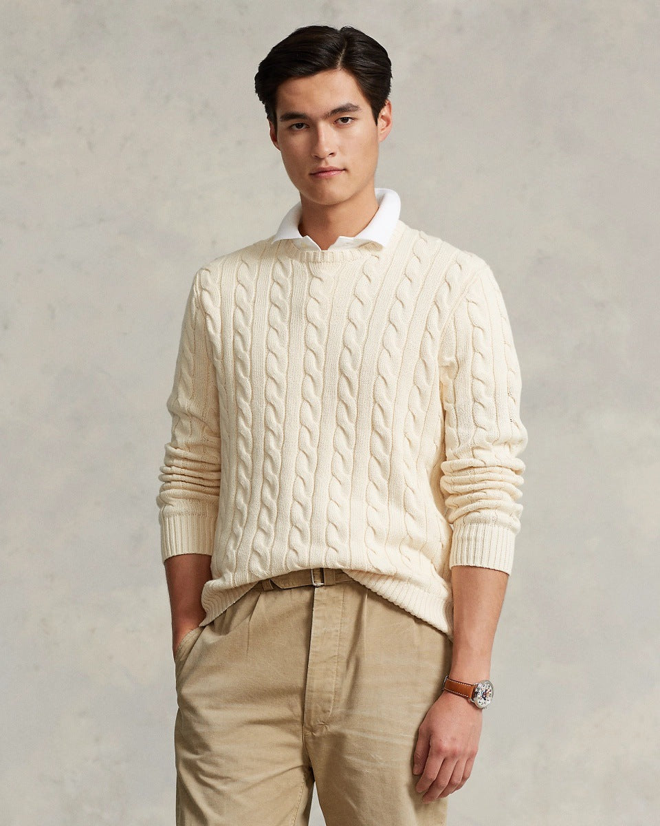 Mens Half Turtleneck Cotton Sweater