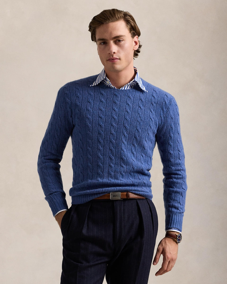 Mens Half Turtleneck Cotton Sweater