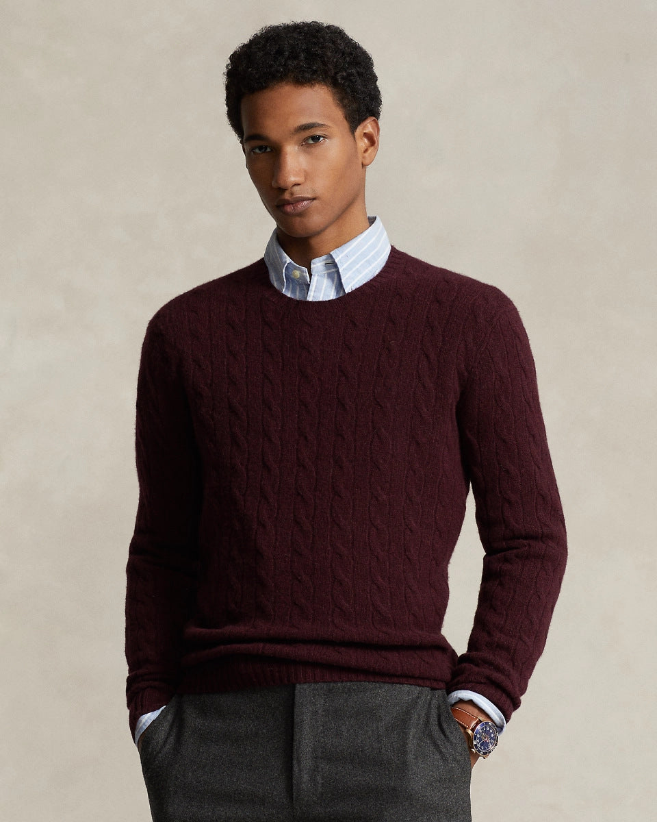 Mens Half Turtleneck Cotton Sweater