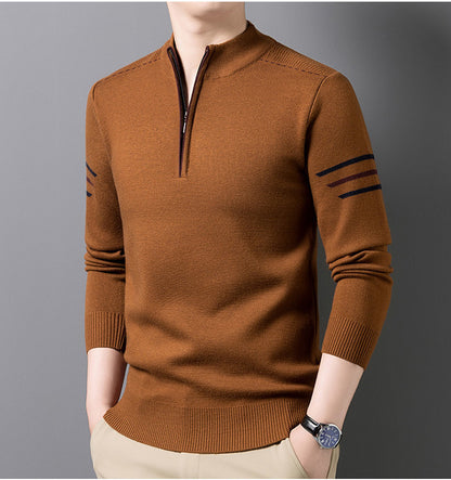 Mens Half Turtleneck Knit Sweater