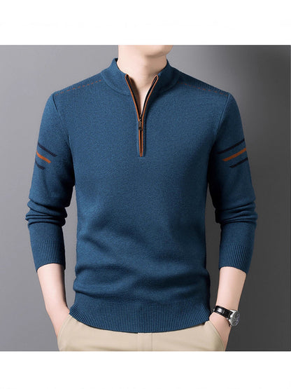 Mens Half Turtleneck Knit Sweater