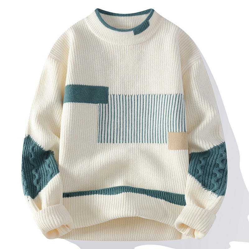 Mens Half Turtleneck Knit Sweater