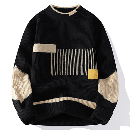 Mens Half Turtleneck Knit Sweater
