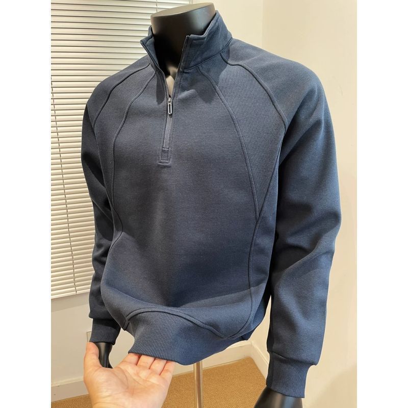 Mens Half Zip Pullover Sweatshirt