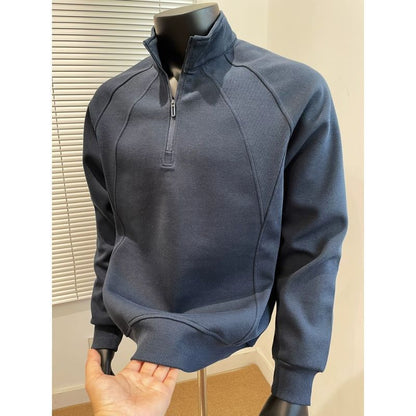 Mens Half Zip Pullover Sweatshirt