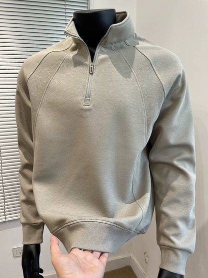 Mens Half Zip Pullover Sweatshirt