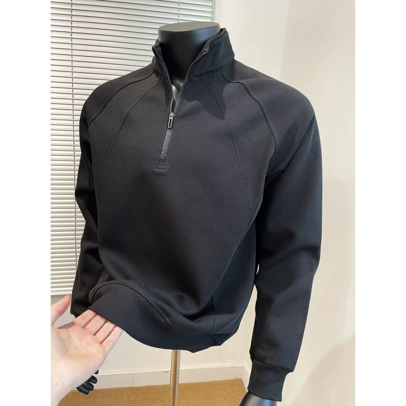 Mens Half Zip Pullover Sweatshirt