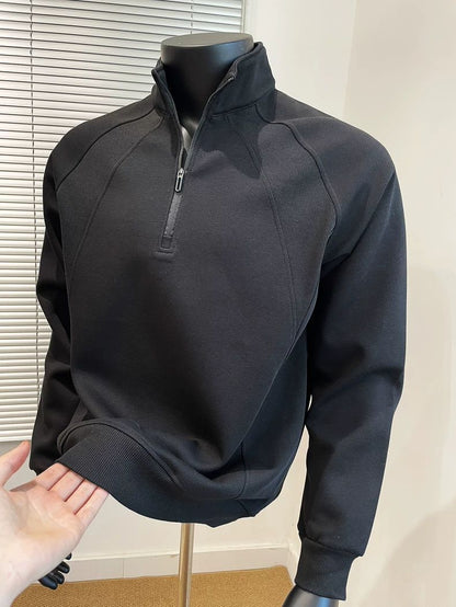 Mens Half Zip Pullover Sweatshirt