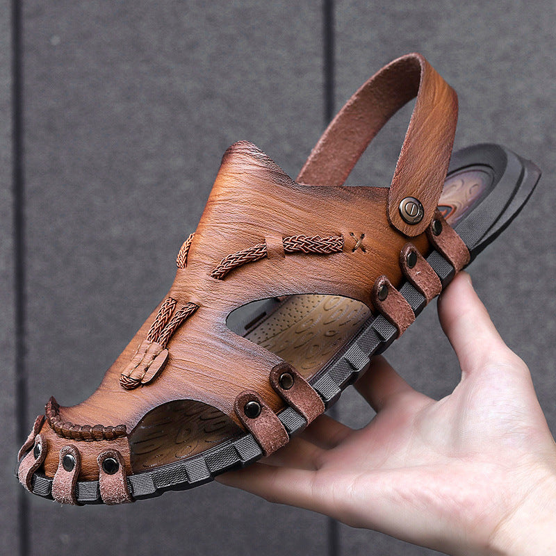 Mens Handmade Sandals Outdoor Casual