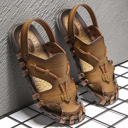 Mens Handmade Sandals Outdoor Casual
