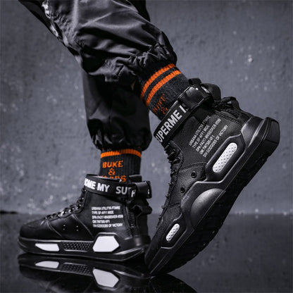 Mens High-Top Sneakers Casual Breathable Shoes