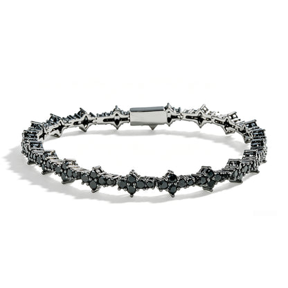 Mens Hip Hop Zircon Tennis Chain Bracelet
