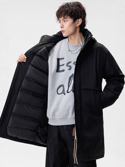 Mens Hooded Cotton Jacket