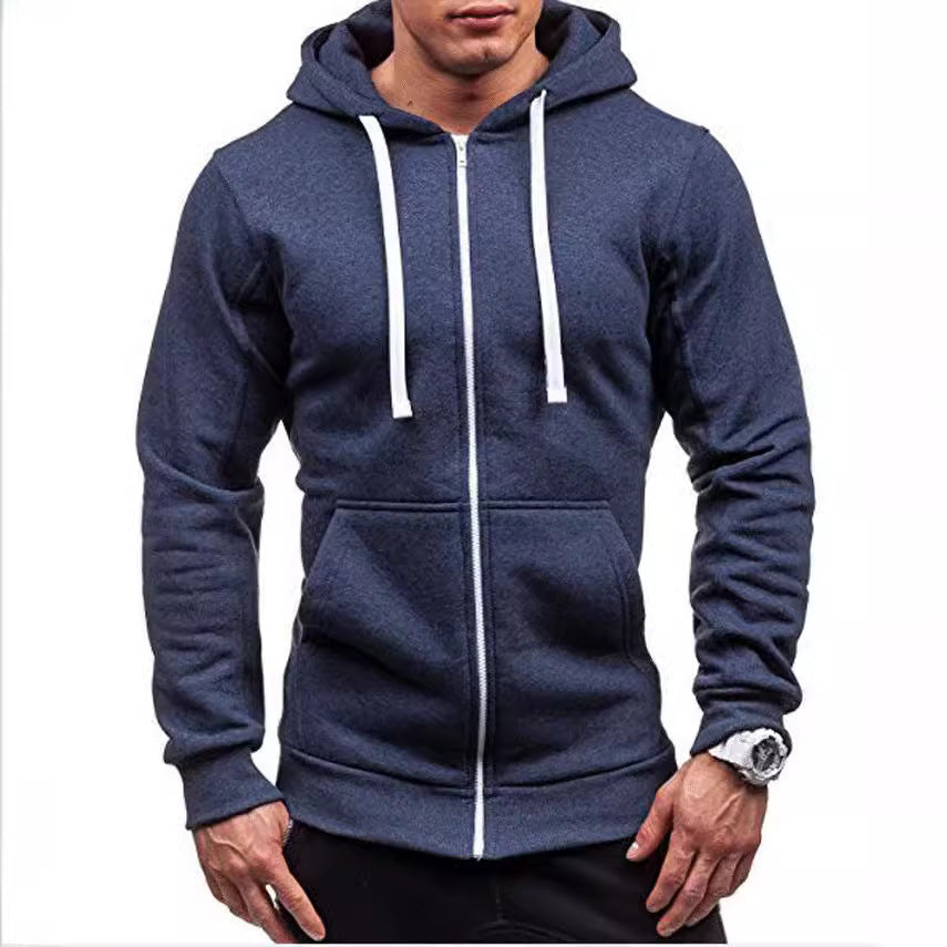 Mens Hooded Fleece Lined Sweatshirt