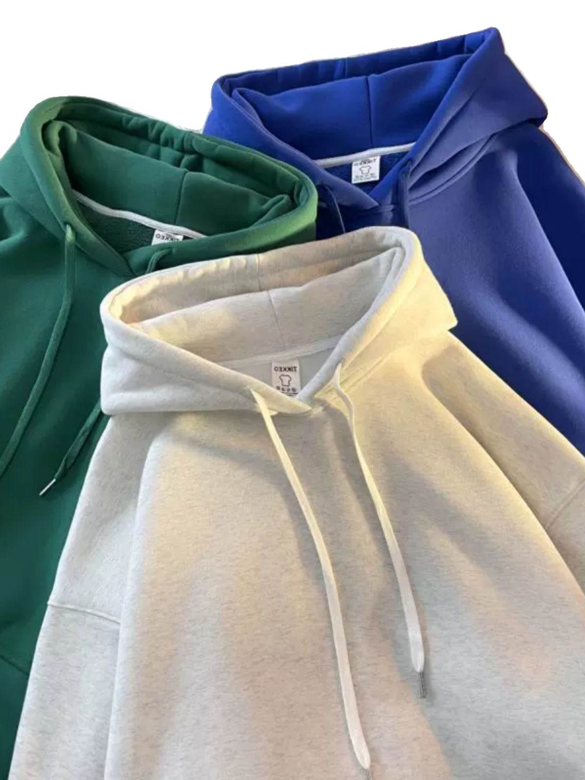 Mens Hooded Fleece Sweatshirt Oversize Casual Pullover