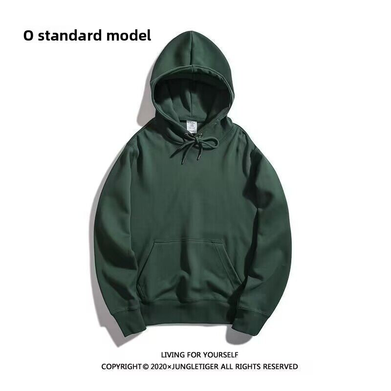 Mens Hooded Fleece Sweatshirt Oversize Casual Pullover