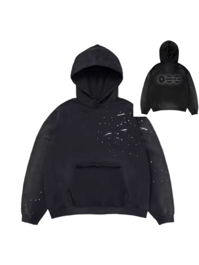 Mens Hooded Knit Sweatshirt