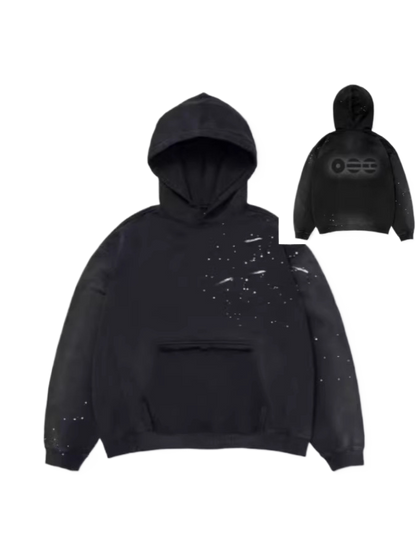 Mens Hooded Knit Sweatshirt