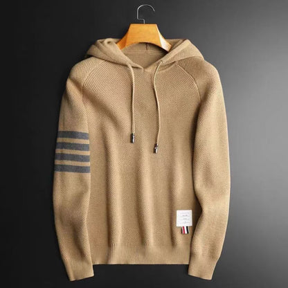 Mens Hooded Knitted Sweater