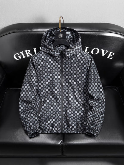 Mens Hooded Windproof Jacket