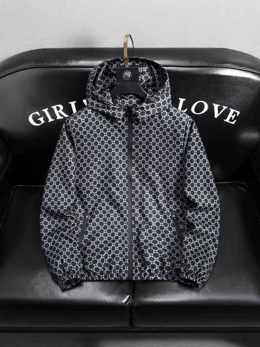 Mens Hooded Windproof Jacket