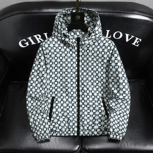 Mens Hooded Windproof Jacket