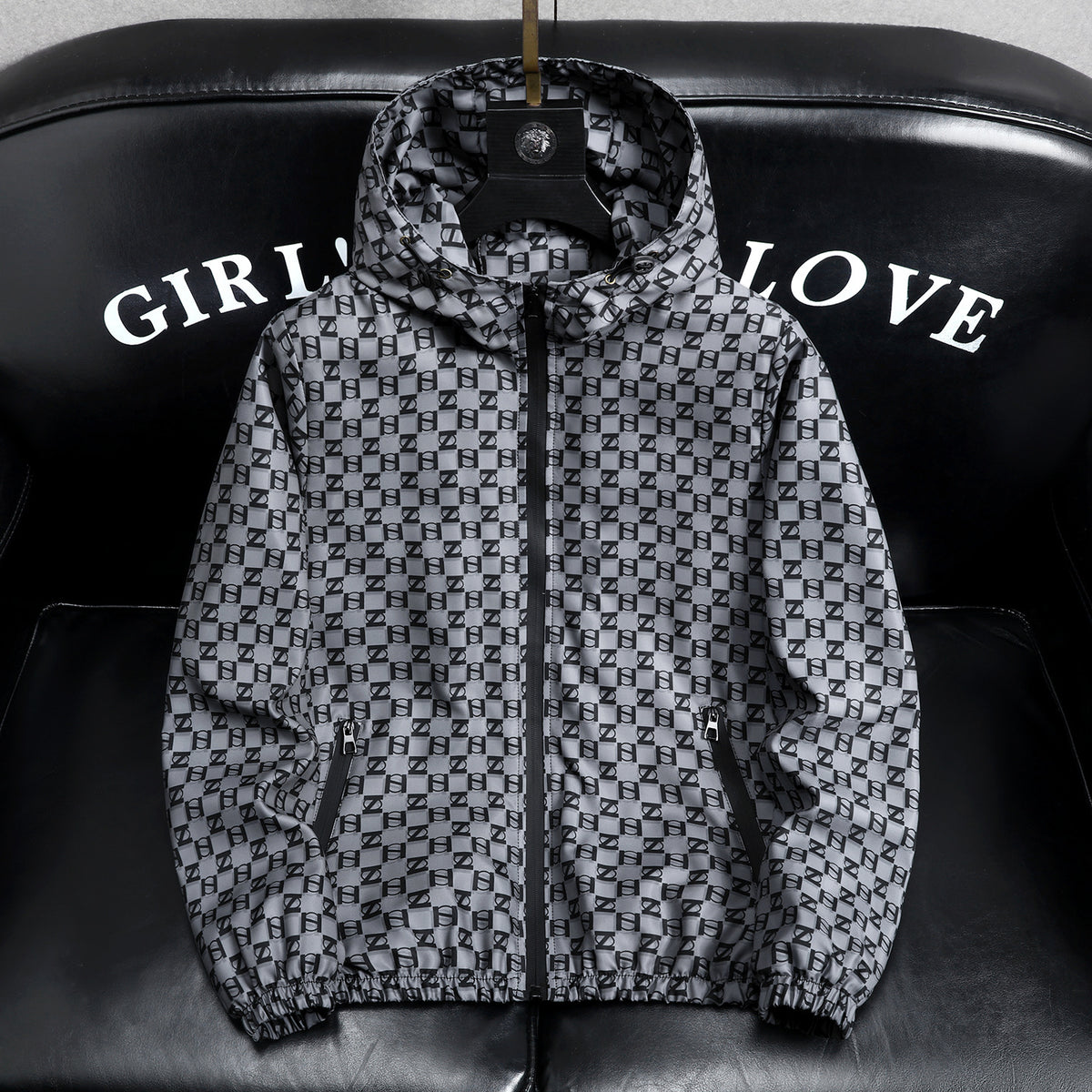Mens Hooded Windproof Jacket