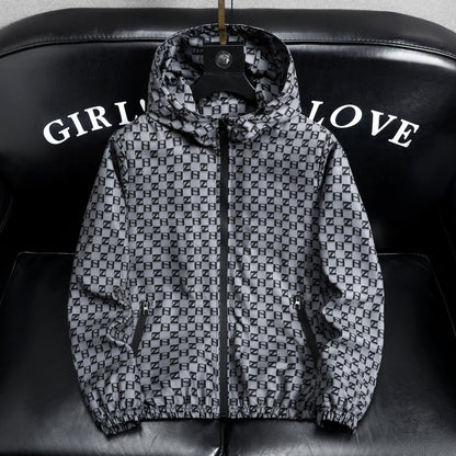 Mens Hooded Windproof Jacket