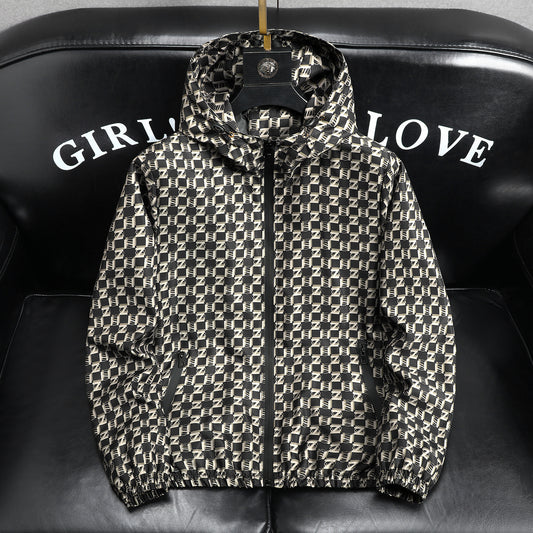 Mens Hooded Windproof Jacket