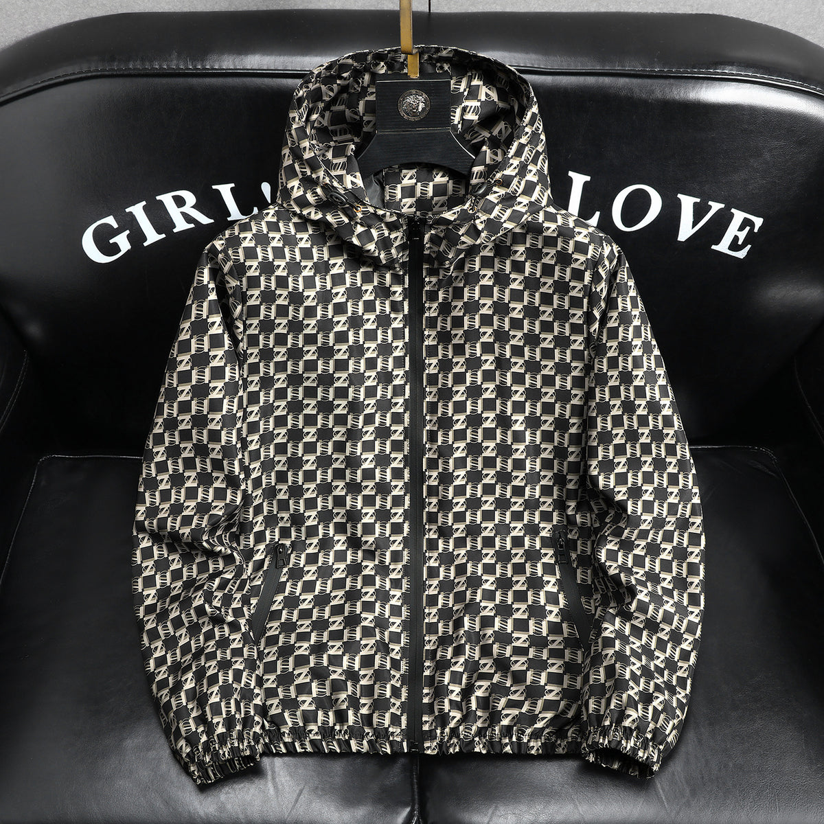 Mens Hooded Windproof Jacket