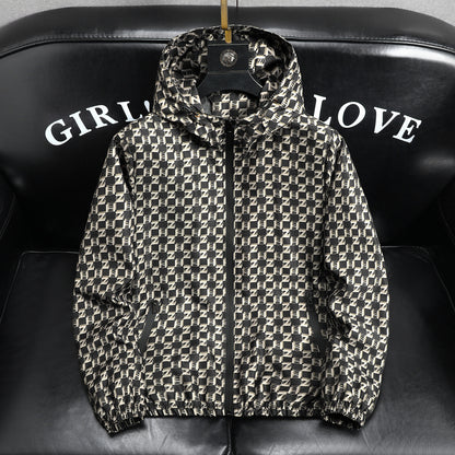 Mens Hooded Windproof Jacket