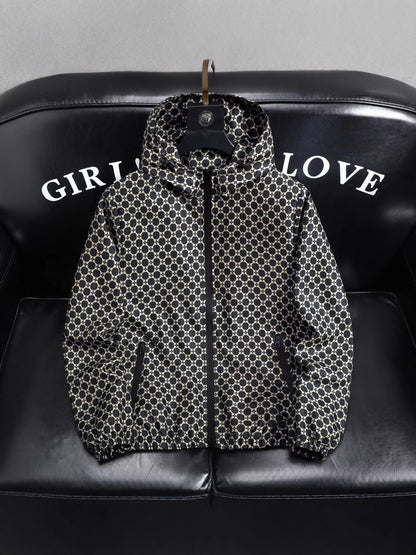Mens Hooded Windproof Jacket