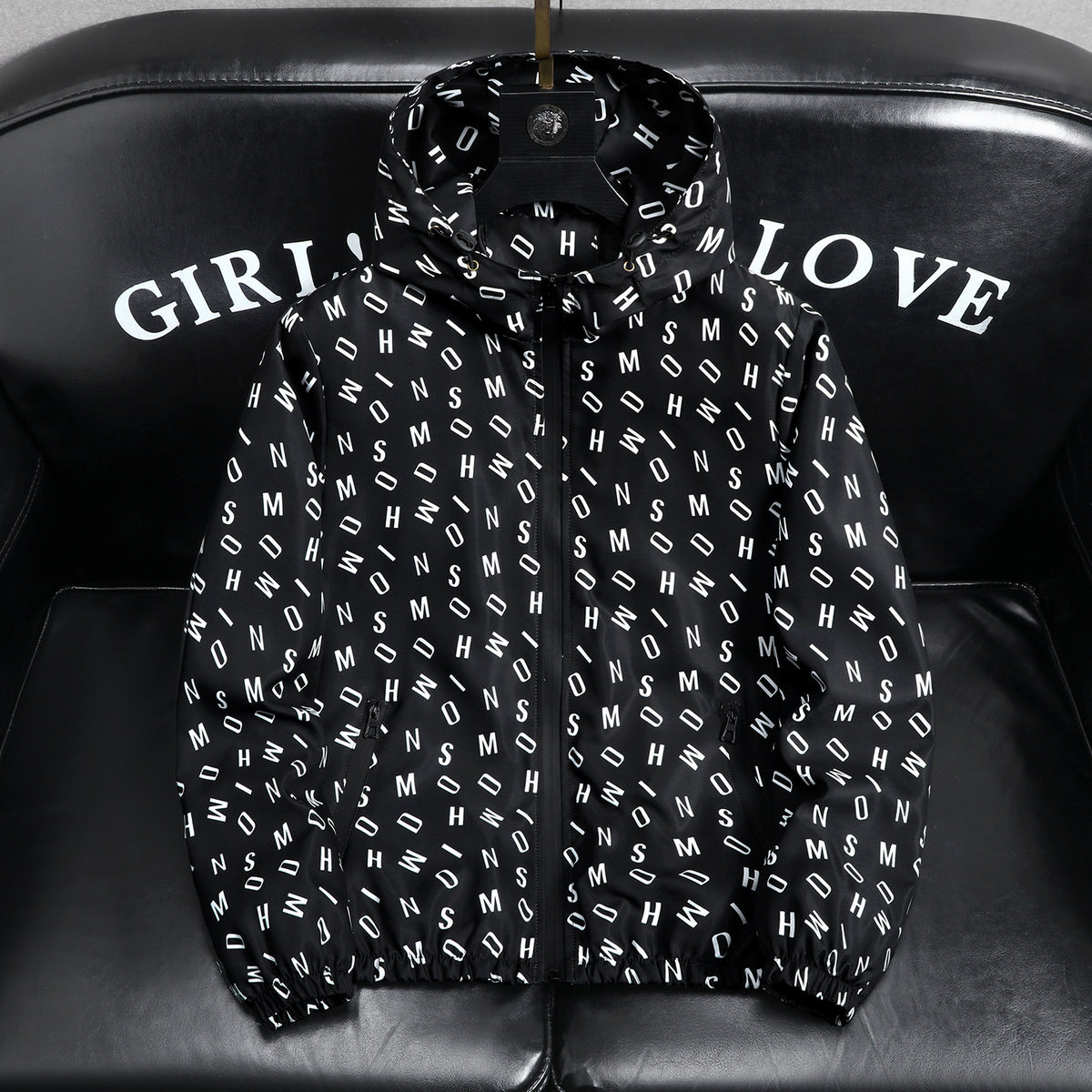 Mens Hooded Windproof Jacket