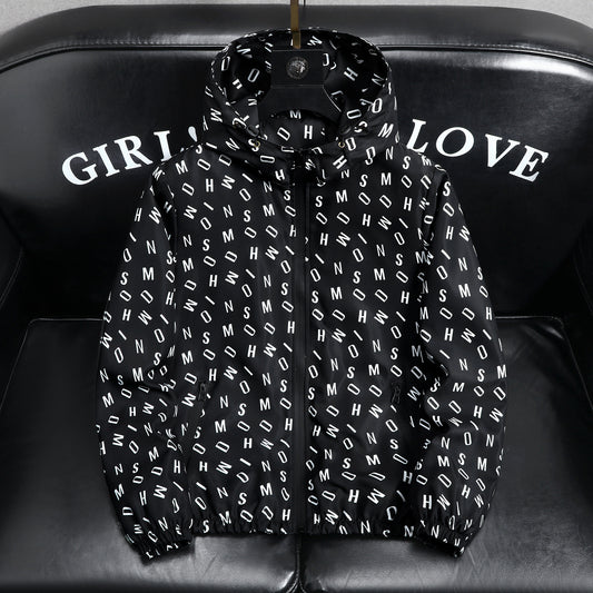 Mens Hooded Windproof Jacket