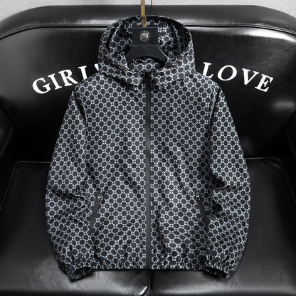 Mens Hooded Windproof Jacket