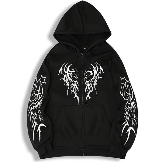Mens Hooded Zipper Cardigan Sweatshirt