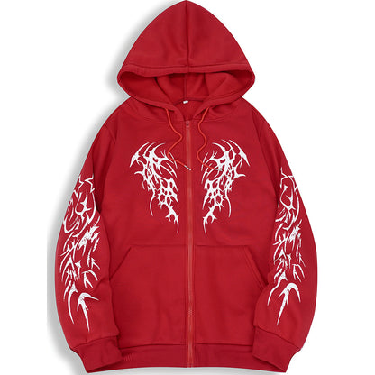 Mens Hooded Zipper Cardigan Sweatshirt