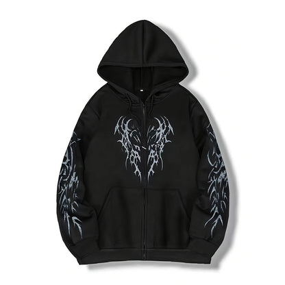 Mens Hooded Zipper Cardigan Sweatshirt