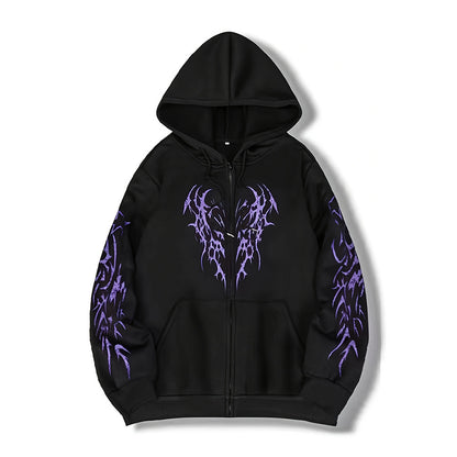 Mens Hooded Zipper Cardigan Sweatshirt